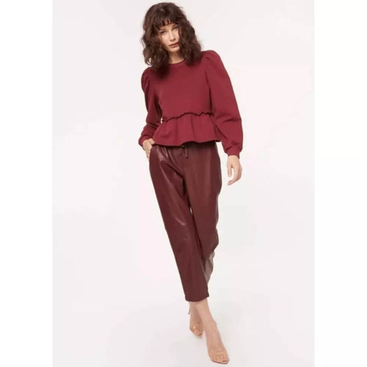 CAMI NYC Pants S CAMI NYC - Adene Veagan Leather Pant in Auburn