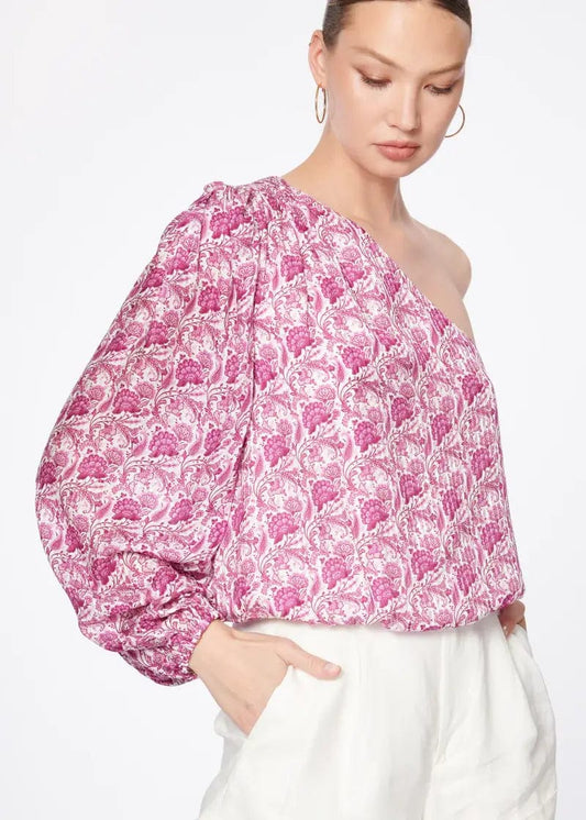 CAMI NYC Tops XS CAMI NYC - Lenore top in Pansy Paisley Pink