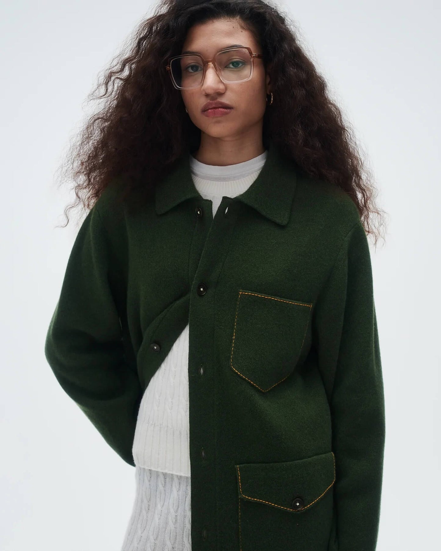 Guest In Residence Sweaters Guest In Residence - Industry Jacket in Jade