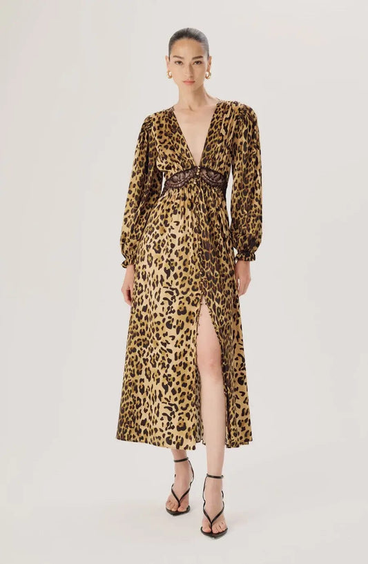 Ronny Kobo Dresses Ronny Kobo - Melodie dress in Leopard print - $396 with BASIC20